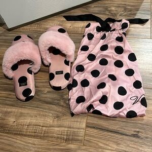 Victoria Secret Polka Dot Women Slippers